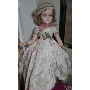 Vtg Arranbee Nancy Lee Southern Girl Doll composition 17" Original Outfit 1930s